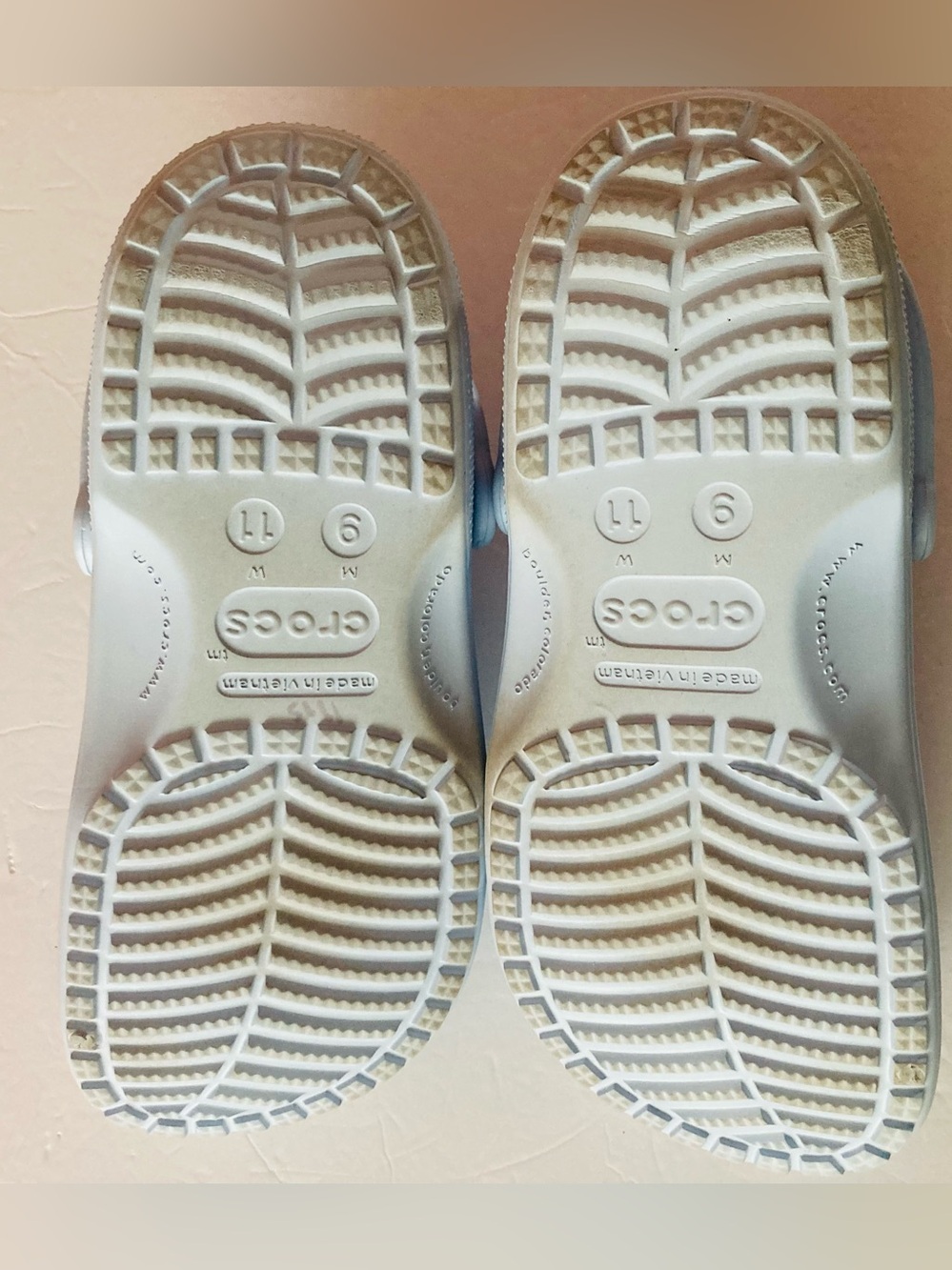 CROCS Womens SZ 11 Mens SZ 9 Light Blue Classic Clog Mules Disney - Picture 10 of 12